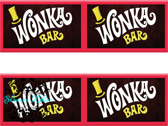 Wonka Bar Wrappers